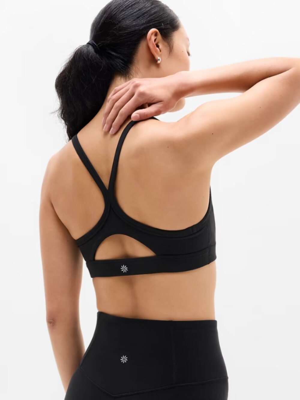 NWT Athleta Vital Sports Bra in Black Large A-C